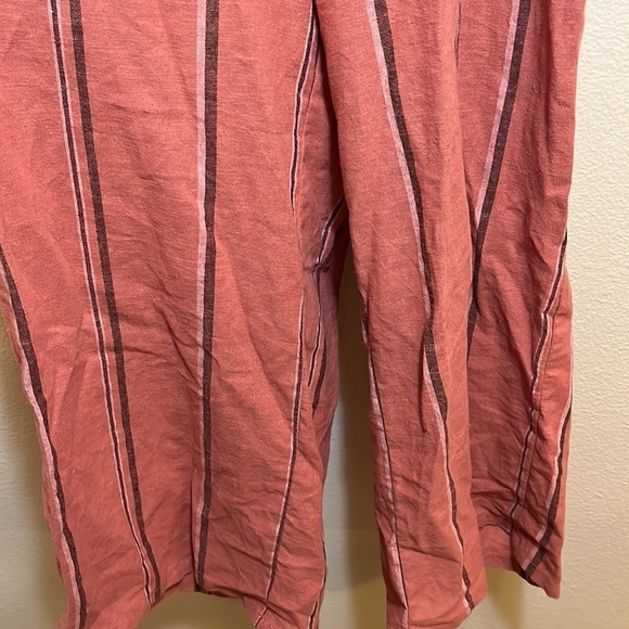 CALI 1850 Striped Open Back Cropped Romper - Picture 5 of 12